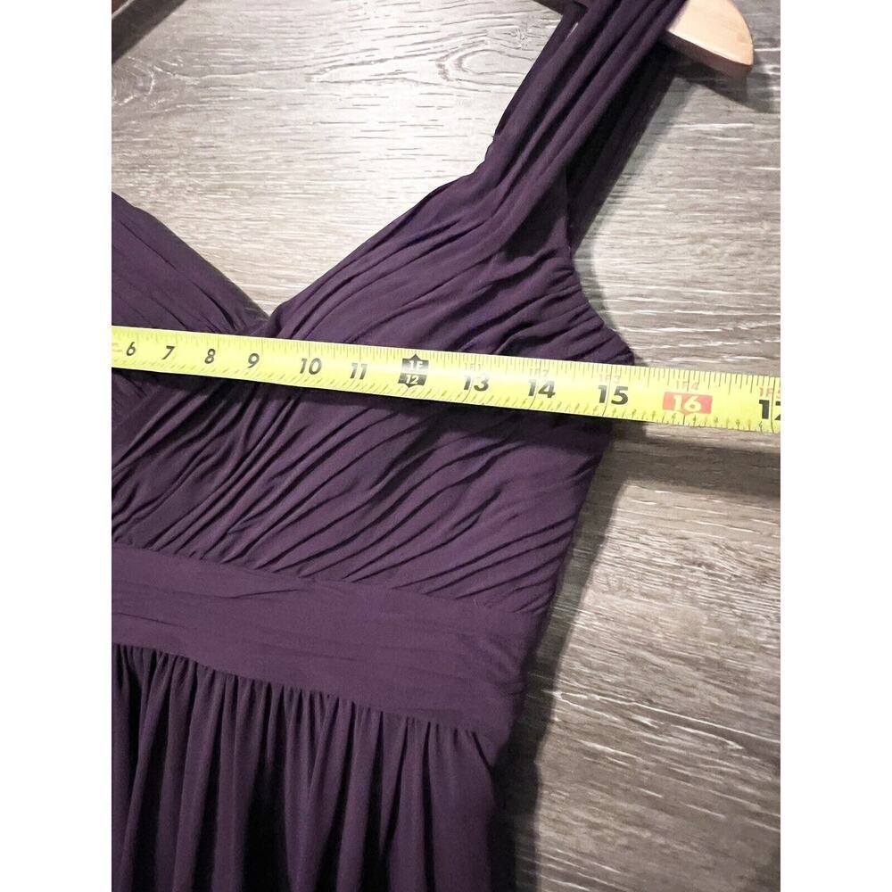 Bridesmaids Dress Size 4 Burgundy Long Formal Emperor Mori Lee Gardner Small - Picture 3 of 12